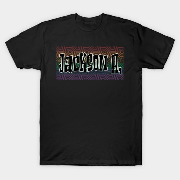 LGBTQ PATTERN AMERICA JACKSON T-Shirt by Zodiac BeMac